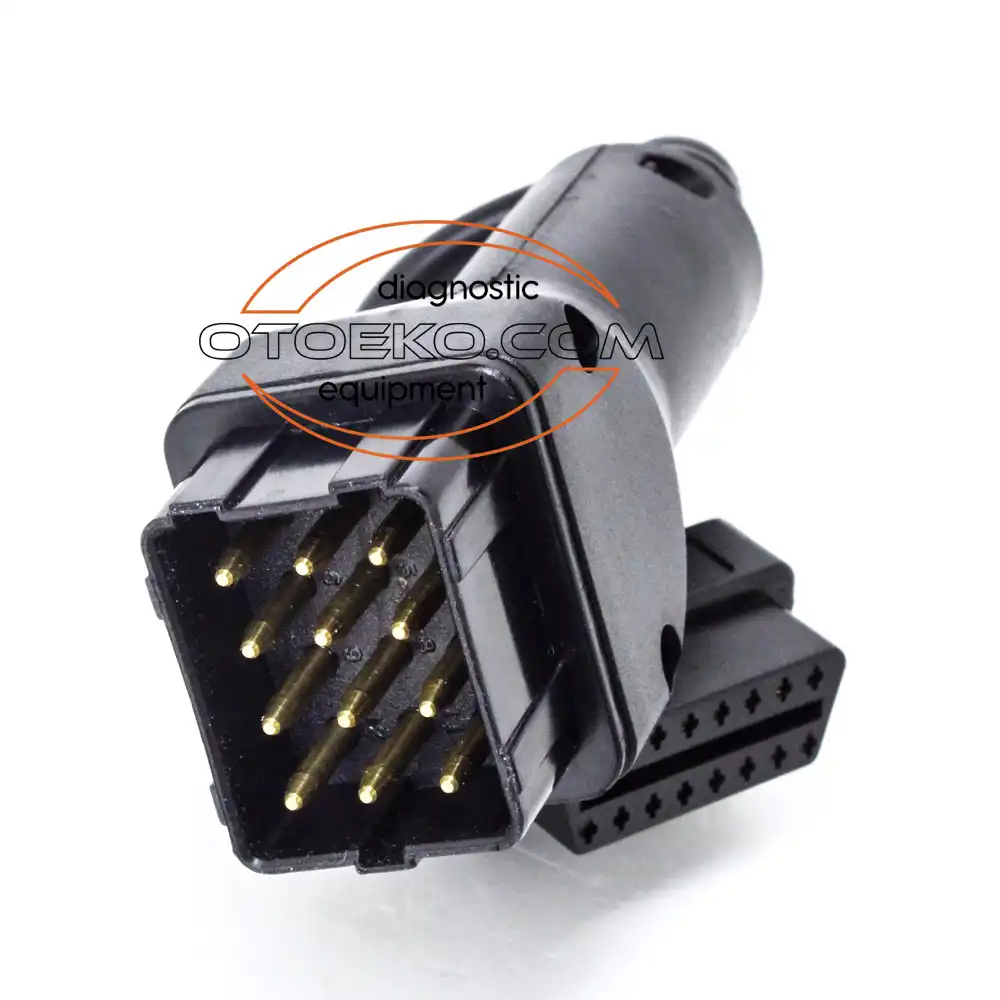 Renault 12 Pin – Obd2 OBD2 Diagnostic Adapter Cable / Heavy-Duty Truck & Bus - 2